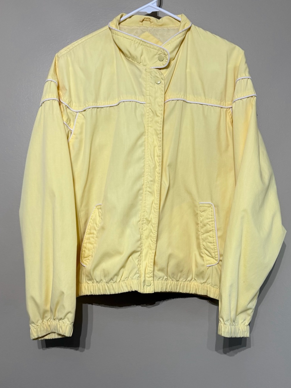 Vintage 1980’s Perspective Butter Yellow Bomber Jacket